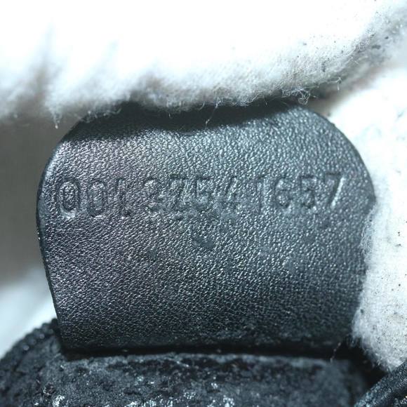 GUCCI Bamboo Hand Bag Leather Black 001 3754 1657 Auth ac2644 - Picture 12 of 16